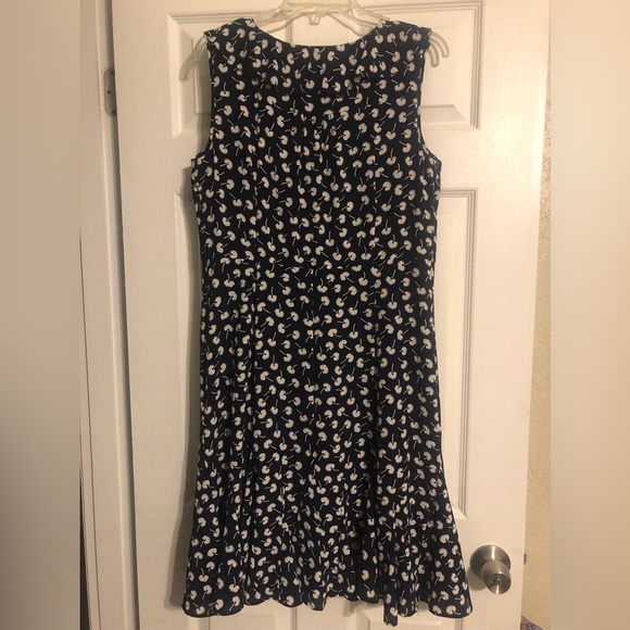 Talbots Ladies Navy fully lined Dress in 14P - Picture 2 of 8